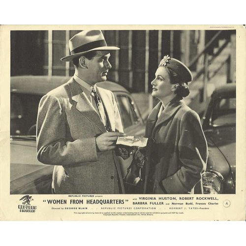 WOMEN FROM HEADQUARTERS Virginia Huston, Robert Rockwell F-O-H Stills Set (8)