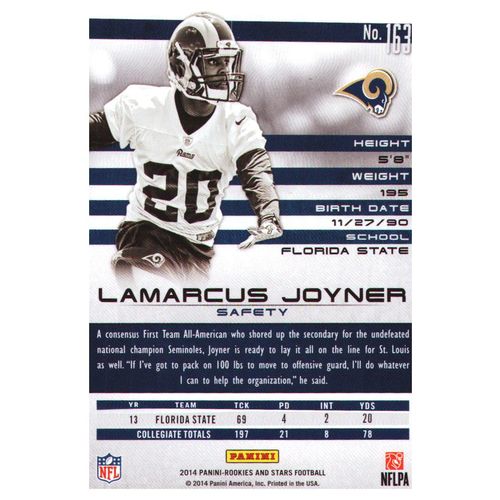 2014 Football Rookies & Stars Lamarcus Joyner-ROOKIE