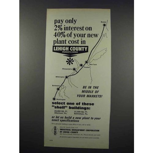 1963 Industrial Development Lehigh County Penn. Ad