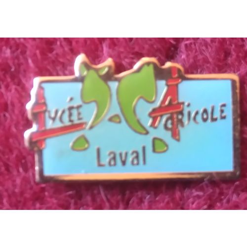 Pin Badge, Metal & Enamel: Lycee Agricole, Laval