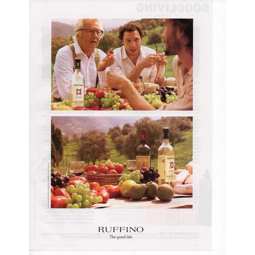 Ruffino Wine classic Full Page Print Ad July 2004