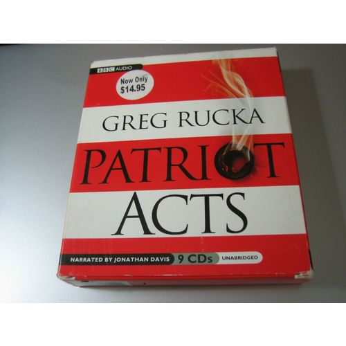 Patriot Acts by Greg Rucka (2010, CD, Unabridged)