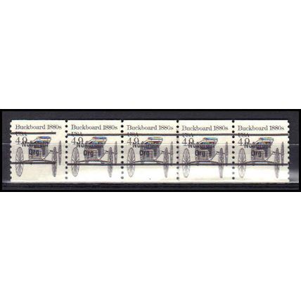 2124a 4.9c Buckboard Very Fine MNH Dry Gum PNC 4/5 Gap 2L AA0298