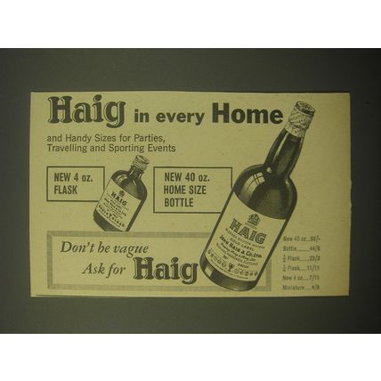 1965 Haig Scotch Advertisement - Haig in every Home