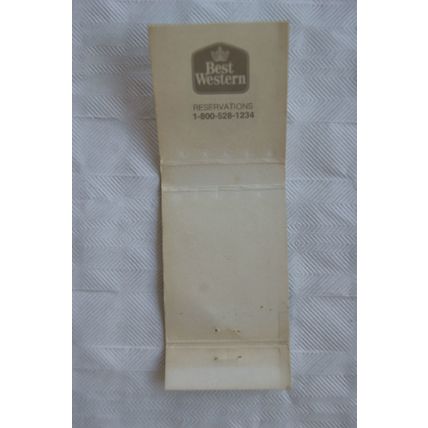 Matchbook Cover Best Western - blue/yellow logo