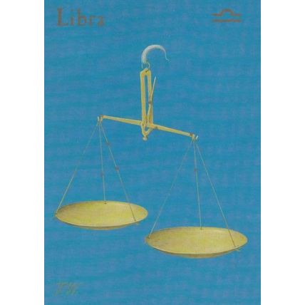 Libra Zodiac by Queen Elizabeth II Military Guards Famous Painter Postcard