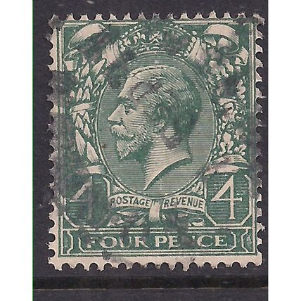 GB 1924 - 26 KGV 4d Grey Green SG 424 Wmk 111 ( F820 )