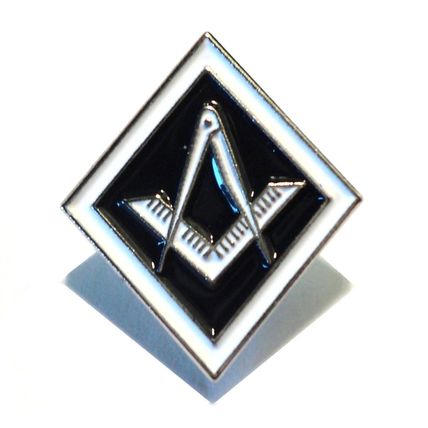 Masons Enamel Badge Depicting Masonic Dividers Square & Compasses 20mm Logo NEW