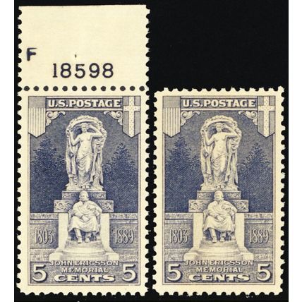 628, Mint NH VF 5¢ Lot of Two Stamps * Stuart Katz