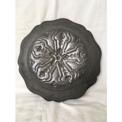 Stunning Pewter Tray Fruit Tray Wall Plaque With Axe & Star Stamps Collectable