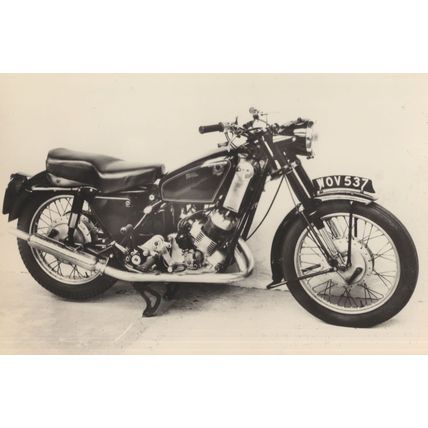 1958 Scott Motorbike Motor Cycle 592CC Rare Birmingham Postcard