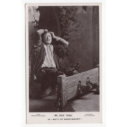 Theatre Actor Mr Fred Terry as Matt of Merrymouth Postcard RP J Beagles & Co