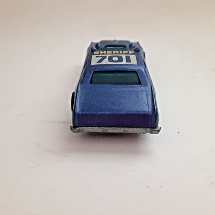Hot Wheels 1980s Sheriff 701 Blackwall Police Metalflake Blue Vintage Malaysia