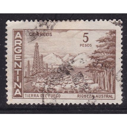Argentina 1959 Tierra de Fuego 5p SG952 Fine Used VGC