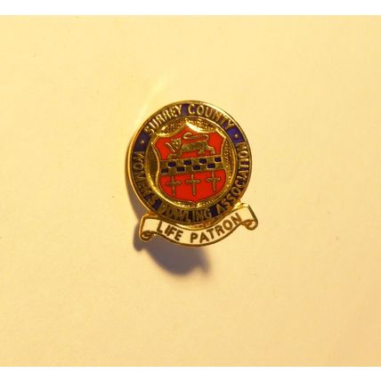 WOMEN'S SURREY COUNTY BOWLING ASSOCIATION - Life Patron enamel badge pin