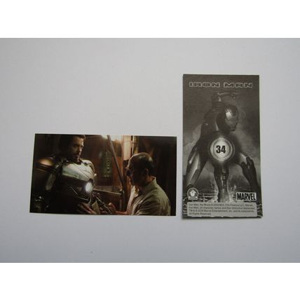 Marvel - Iron Man The Movie 2008 - Preziosi Sticker Drop-down Choice (e18)