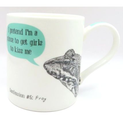 I Pretend I'm a Prince to get girls to kiss me Mug Confessions of a Frog 9.5 CM