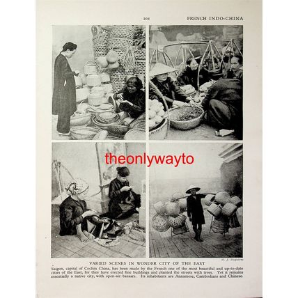 Yai Ping Tin Mine, Malaysia (Saigon Scenes, Reverse), Book Illustration (Print)