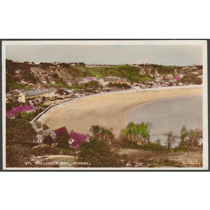 St Brelade's Bay, Jersey, 1956 - Valentine's RP Postcard
