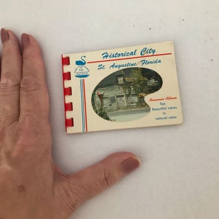 Vintage Mini Travel Photo Booklet St. Augustine Florida 1960