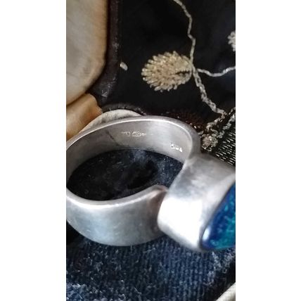 Antique Vintage 1940-s Silver 925 Butterfly Wings Ring Size US O, UK 7 1/2