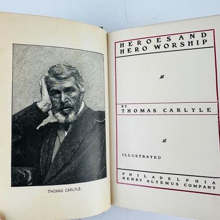 Heroes and Hero Worship Book Thomas Carlyle Hardcover Vintage