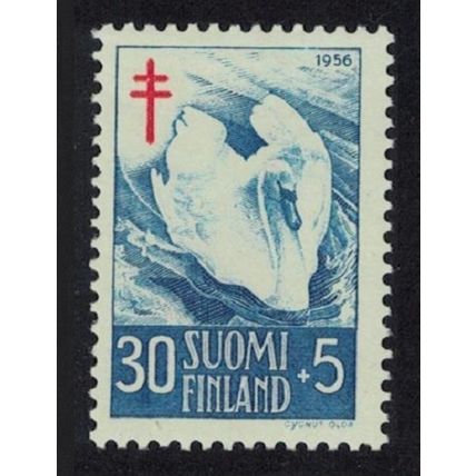 Finland Swan Bird 1956 MNH SG#563