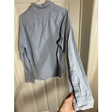 Hollister Shirt Mens X-Large Blue Collared Button Up Long Sleeve 100% Cotton