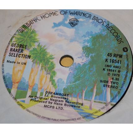 George Baker Selection – Paloma Blanca 7" Single 1975 - Read Listing
