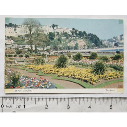 1950 postcard Abbey Gardens, Torquay