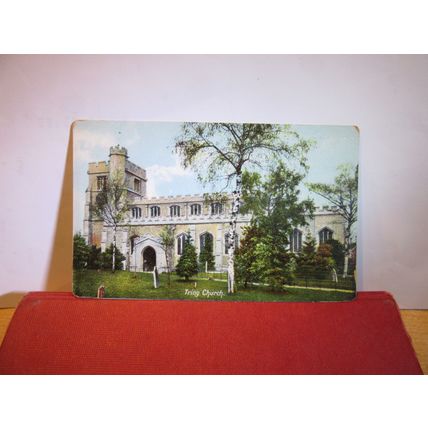TRING CHURCH, HERTFORDSHIRE unused antique postcard by G T De Fraine, Tring =