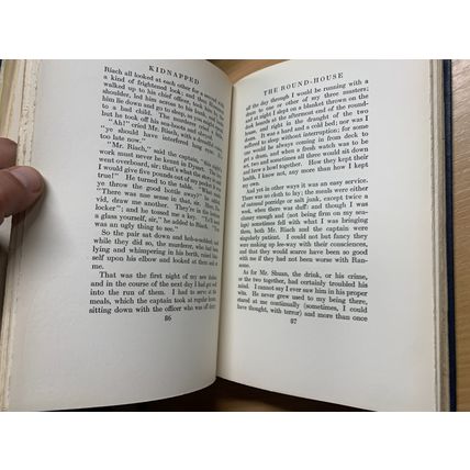RARE* 1922 ROBERT LOUIS STEVENSON "KIDNAPPED" VOL 9 FICTION ANTIQUE BOOK (P6)