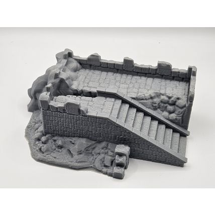 rocky fort terrain piece / castle fort lookout post/DnD/Pathfinder/Tabletop RPG