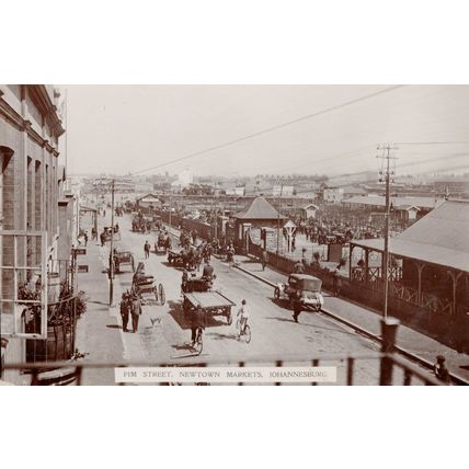 Pim Street Markets Johannesburg South Africa RPC Old Postcard