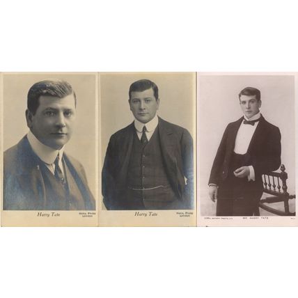 A Young Harry Tate 3x Comedian Old Postcard s incl RPC Rotary