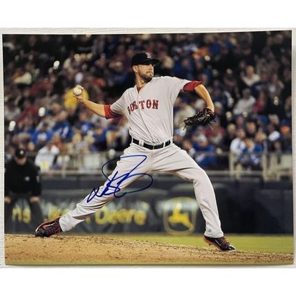 Matt Barnes Signed Autographed Glossy 8x10 Photo Boston Red Sox