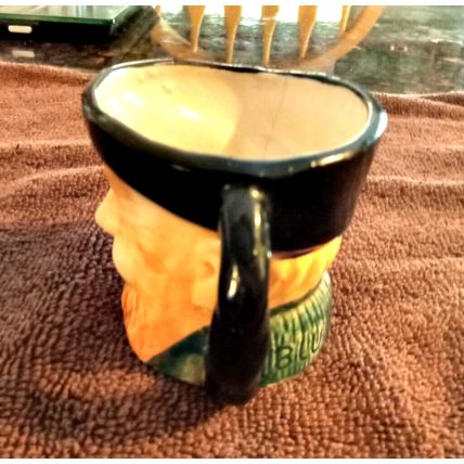 Miniture Old Man Mug 2 5/8" Tall By 3" Wide Made In Occupied Japan