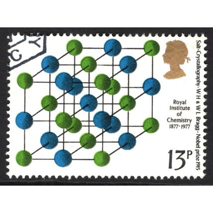 GREAT BRITAIN 1977: BRITISH ACHIEVEMENT IN CHEMISTRY - 13p USED (G9)