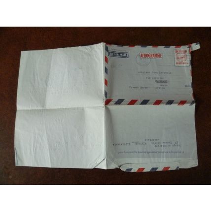Australia 1956 Letter Aerogramme 10d Windsor Boulhaut Morocco Air Mail Sarrazin