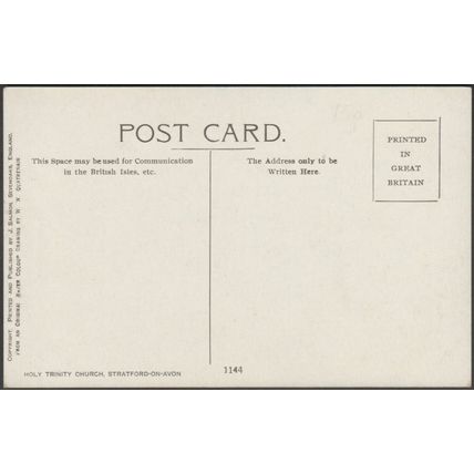 Holy Trinity Church, Stratford-on-Avon, c.1910s - Salmon Postcard