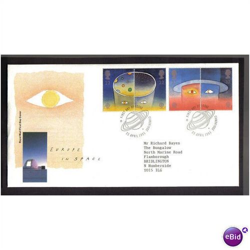 GB 1991 EUROPE IN SPACE (CAMBRIDGE) SHS PMK
