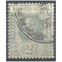 Northern Nigeria 1912 SG42 2d Grey Fine Used..
