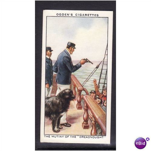 Ogden's Cards 1939 Sea Adventure No 32 The Mutiny of the Dreadnought Fine Mint