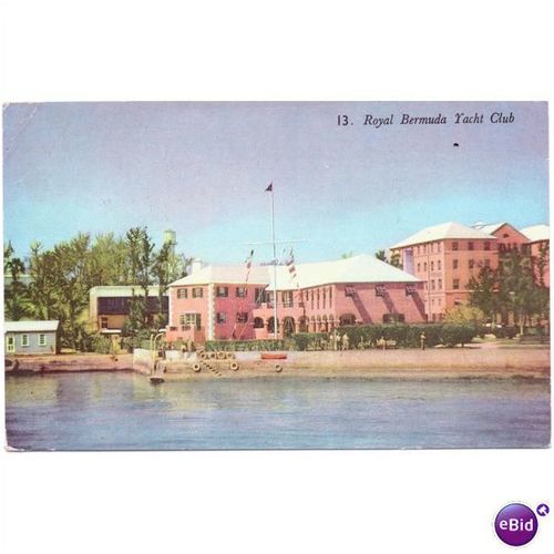 bermuda postcard royal bermuda yacht club posted 1959 g143a