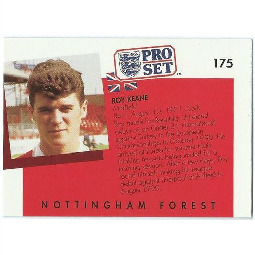 1990/1991 Pro Set Footbal - #175 - Roy Keane