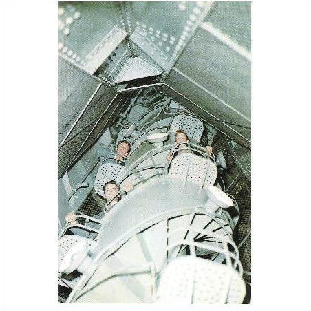New York - Statue of Liberty - internal spiral staircase - unusual view