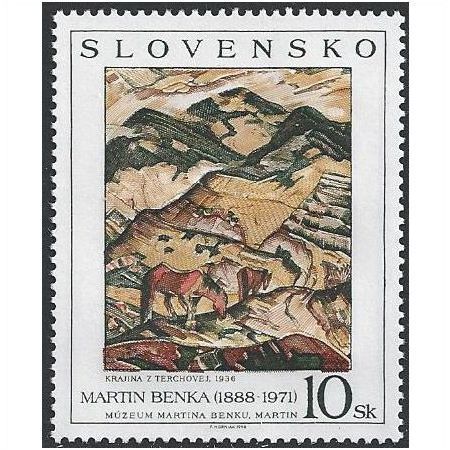 Slovakia Mi 324: 'Countryside of Terchova': Martin Benka (1888 - 1971).
