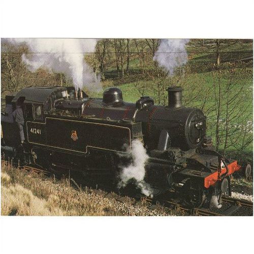 Railway Postcard LMS Ivatt 2-6-2T 41241 on the K&WVR