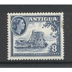 Antigua.SG127 8c Martello Tower (Deep Blue).Mounted Mint.Oct15