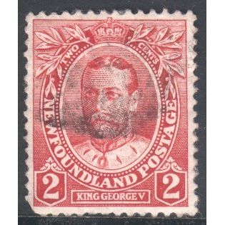 Newfoundland 1911 - SG118 - 2c red - King George V - used